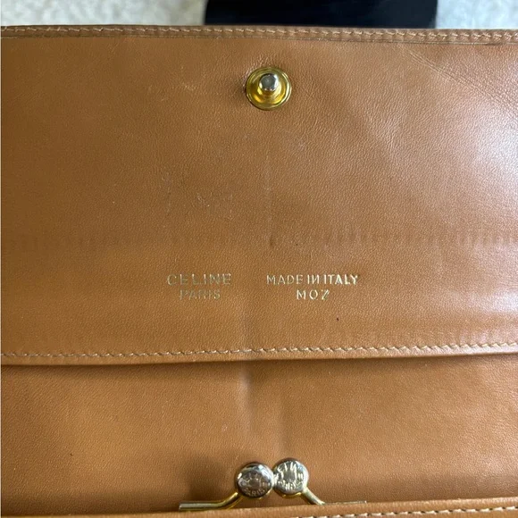 Celine Macadam Monogram Flap Kisslock Long Wallet Purse in EUC - Picture 11 of 15